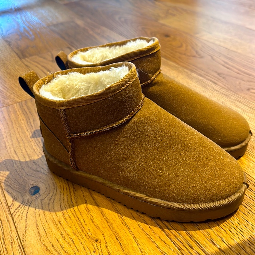 Ultra mini UGG boot knock off in chestnut. Perfect condition.